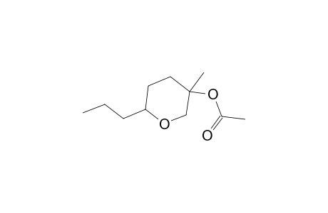 2H-Pyran-3-ol, tetrahydro-3-methyl-6-propyl-, acetate