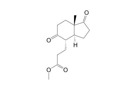 3-[(3aS,4S,7aS)-1,5-diketo-7a-methyl-2,3,3a,4,6,7-hexahydroinden-4-yl]propionic acid methyl ester