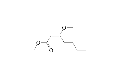 (E)-methyl 3-methoxyhept-2-enoate