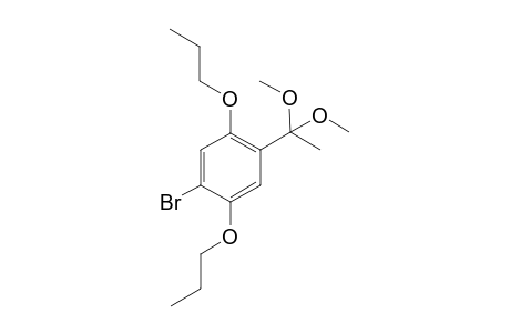 1-Bromo-4-(1,1-dimethoxyethyl)-2.5-dipropoxybenzol