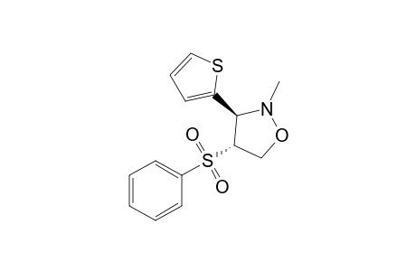 (3S,4R)-2-methyl-4-(phenylsulfonyl)-3-thiophen-2-yl-1,2-oxazolidine