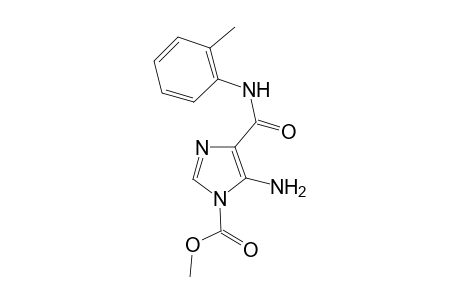 Imidazole-4-carboxamide, N-(2-tolyl)-5-amino-1-methoxycarbonyl-