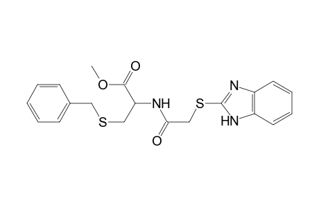 2-[[2-(1H-benzimidazol-2-ylthio)-1-oxoethyl]amino]-3-(phenylmethylthio)propanoic acid methyl ester