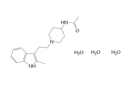 N-{1-[2-(2-methylindol-3-yl)ethyl]-4-piperidyl}acetamide, trihydrate