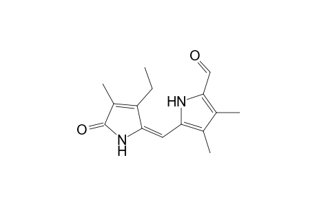 5-[(E)-(3-ethyl-4-methyl-5-oxidanylidene-pyrrol-2-ylidene)methyl]-3,4-dimethyl-1H-pyrrole-2-carbaldehyde