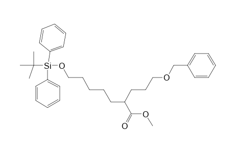 (2R,S)-METHYL-2-(3-(BENZYLOXY)-PROPYL)-7-(TERT.-BUTYLDIPHENYLSILYLOXY)-HEPTANOATE