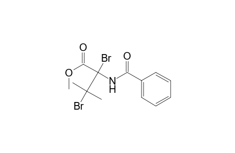 Butanoic acid, 2-(benzoylamino)-2,3-dibromo-3-methyl-, methyl ester