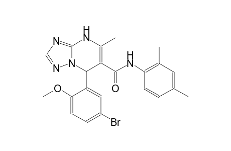 7-(5-bromo-2-methoxyphenyl)-N-(2,4-dimethylphenyl)-5-methyl-4,7-dihydro[1,2,4]triazolo[1,5-a]pyrimidine-6-carboxamide