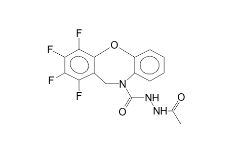 1,2,3,4-TETRAFLUORO-10,11-DIHYDRODIBENZ[B,F][1,4]OXAZEPINE-10-CARBOXYLIC ACID, N'-ACETYLHYDRAZIDE