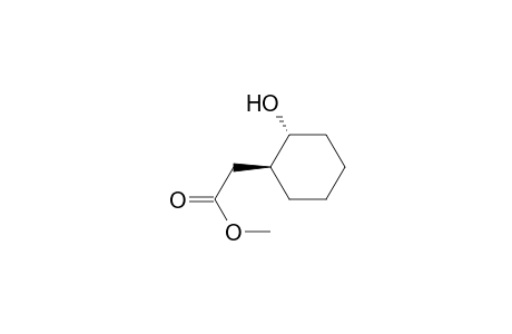 Cyclohexaneacetic acid, 2-hydroxy-, methyl ester, trans-