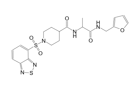 4-piperidinecarboxamide, 1-(2,1,3-benzothiadiazol-4-ylsulfonyl)-N-[(1S)-2-[(2-furanylmethyl)amino]-1-methyl-2-oxoethyl]-