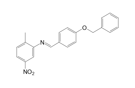 N-[p-(benzyloxy)benzylidene]-5-nitro-o-toluidine