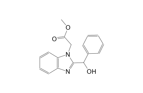 Acetic acid, 2-[2-hydroxy(phenyl)methyl-1-benzimidazolyl]-, methyl ester