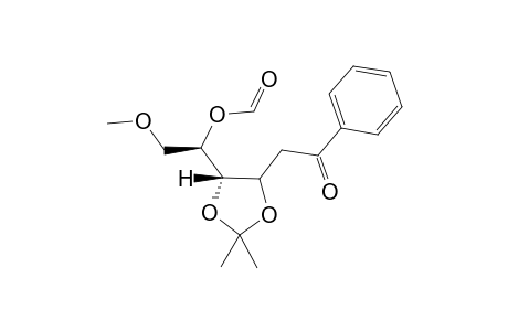(2S,3S,4R) 1-Benzoyl-5-methoxy-4-formyloxy-2,3-isopropylidenedioxypentane