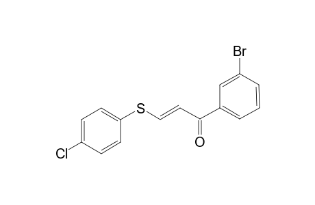 (2E)-1-(3-Bromophenyl)-3-[(4-chlorophenyl)sulfanyl]-2-propen-1-one