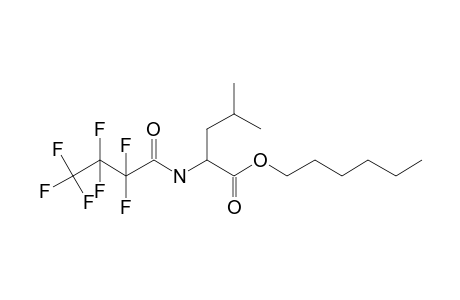 L-Leucine, N-heptafluorobutyryl-, hexyl ester