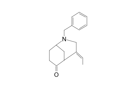 2-BENZYL-4-[(E)-ETHYLIDENE]-2-AZABICYCLO-[3.3.1]-NONAN-6-ONE