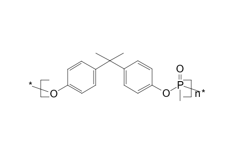 Poly(methylphosphonate) of bisphenol a