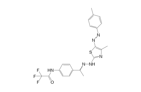 2,2,2-Trifluoro-N-(4-{1-[(4-methyl-5-p-tolylazo-thiazol-2-yl)-hydrazono]-ethyl}-phenyl)-acetamide