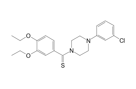 Piperazine, 1-(3-chlorophenyl)-4-[(3,4-diethoxyphenyl)carbonothioyl]-