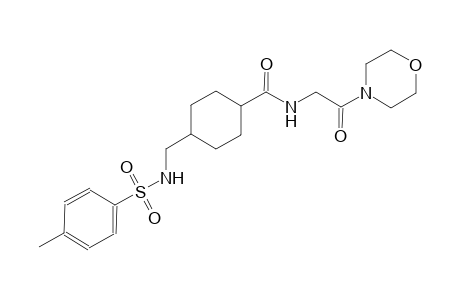 cyclohexanecarboxamide, 4-[[[(4-methylphenyl)sulfonyl]amino]methyl]-N-[2-(4-morpholinyl)-2-oxoethyl]-