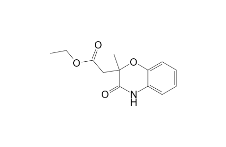 2H-1,4-Benzoxazine-2-acetic acid, 3,4-dihydro-2-methyl-3-oxo-, ethyl ester