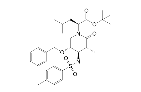 (3R,4R,5R)-5-Benzyloxy-3-methyl-N-[(1S)-1-(tert-butoxycarbonyl)-3-methylbutyl]-4-(p-toluenesulfonamido)piperidin-2-one