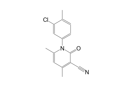 1-(3-chloro-4-methylphenyl)-4,6-dimethyl-2-oxo-1,2-dihydro-3-pyridinecarbonitrile