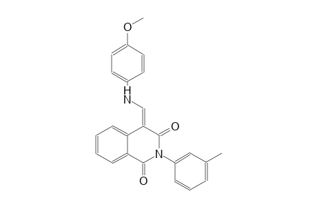 1,3(2H,4H)-isoquinolinedione, 4-[[(4-methoxyphenyl)amino]methylene]-2-(3-methylphenyl)-, (4E)-