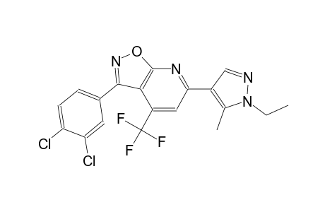 isoxazolo[5,4-b]pyridine, 3-(3,4-dichlorophenyl)-6-(1-ethyl-5-methyl-1H-pyrazol-4-yl)-4-(trifluoromethyl)-