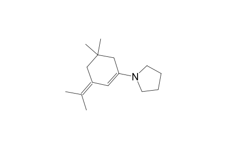 Pyrrolidine, 1-[5,5-dimethyl-3-(1-methylethylidene)-1-cyclohexen-1-yl]-