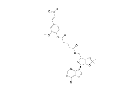 2',3'-O-ISOPROPYLIDENEADENOSINE-5'-(2-METHOXY-4-[(E)-2-NITROETHENYL]-PHENYL-GLUTARATE)