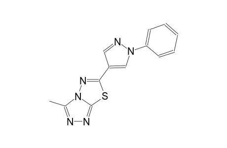 [1,2,4]triazolo[3,4-b][1,3,4]thiadiazole, 3-methyl-6-(1-phenyl-1H-pyrazol-4-yl)-