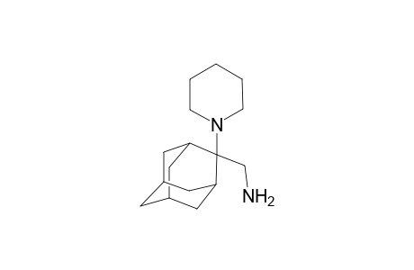 Tricyclo[3.3.1.1(3,7)]decane-2-methanamine, 2-(1-piperidinyl)-