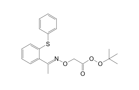 2-[(E)-1-[2-(phenylthio)phenyl]ethylideneamino]oxyethaneperoxoic acid tert-butyl ester