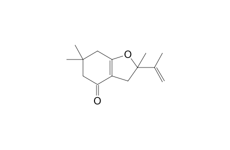 2,6,6-trimethyl-2-(1-methylethenyl)-5,7-dihydro-3H-benzofuran-4-one