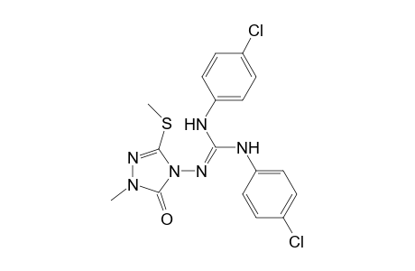 Guanidine, N,N'-bis(4-chlorophenyl)-N''-[1,5-dihydro-1-methyl-3-(methylthio)-5-oxo-4H-1,2,4-triazol-4-yl]-