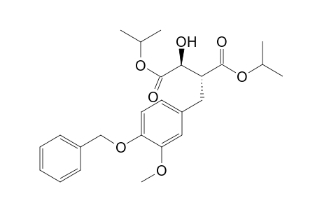 Disopropyl 2-hydroxy-3-(4-benzyl-3-methoxybenzyl)-1,4-butanodioate