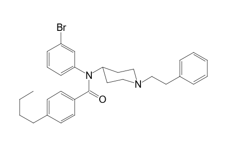 N-(3-Bromophenyl)-4-butyl-N-[1-(2-phenylethyl)piperidin-4-yl]benzamide