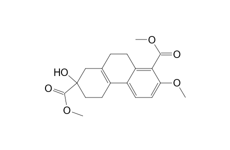 1,7-Phenanthrenedicarboxylic acid, 5,6,7,8,9,10-hexahydro-7-hydroxy-2-methoxy-, dimethyl ester, (.+-.)-