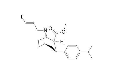 N-(3-Iodoprop-2(E)-enyl)-2.beta.-carbomethoxy-3.beta.-(4'-isopropylphenyl)nortropane
