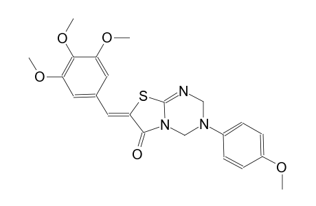 (7Z)-3-(4-methoxyphenyl)-7-(3,4,5-trimethoxybenzylidene)-3,4-dihydro-2H-[1,3]thiazolo[3,2-a][1,3,5]triazin-6(7H)-one