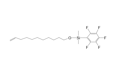 11-Dimethyl(pentafluorophenyl)silyloxy-1-undecene