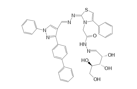 D-Xylose 2-{2-[[(3-(biphenyl-3-yl)-1-phenyl-1H-pyrazol-4-yl]methyl-ene)hydrazono]-4-phenylthiazol-3(2H)-yl}acetohydrazone