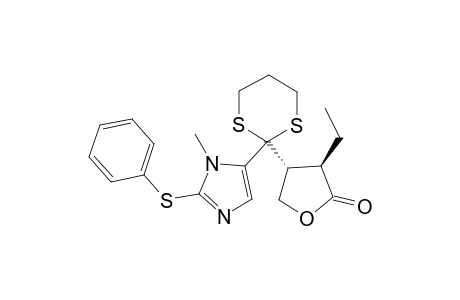 (3R,4R)-3-ethyl-4-[2-(3-methyl-2-phenylsulfanyl-imidazol-4-yl)-1,3-dithian-2-yl]oxolan-2-one