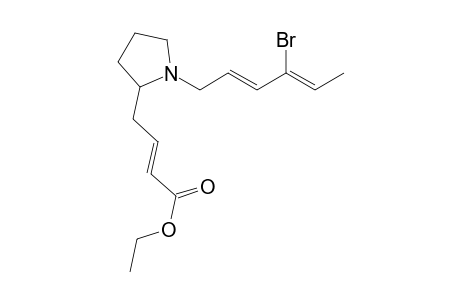(2E,4Z)-4-Bromo-1-[2-(ethylbut-2-enoyl)pyrrolidino)-2,4-hexadiene