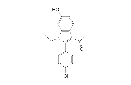 1-[1-ethyl-2-(4-hydroxyphenyl)-6-oxidanyl-indol-3-yl]ethanone