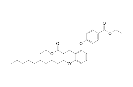 2-(Decyloxy)-6-(4-carbethoxyphenoxy)benzenepropanoic Acid Ethyl Ester