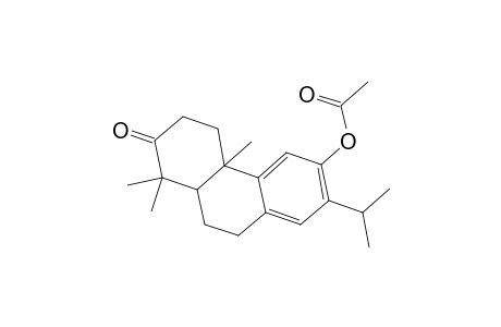 2(1H)-Phenanthrenone, 6-(acetyloxy)-3,4,4a,9,10,10a-hexahydro-1,1,4a-trimethyl-7-(1-methylethyl)-, (4aS-trans)-