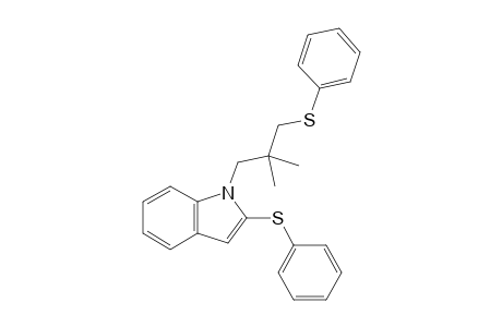 1-(2,2-Dimethyl-3-phenylthiopropyl)-2-phenylthio-1H-indole